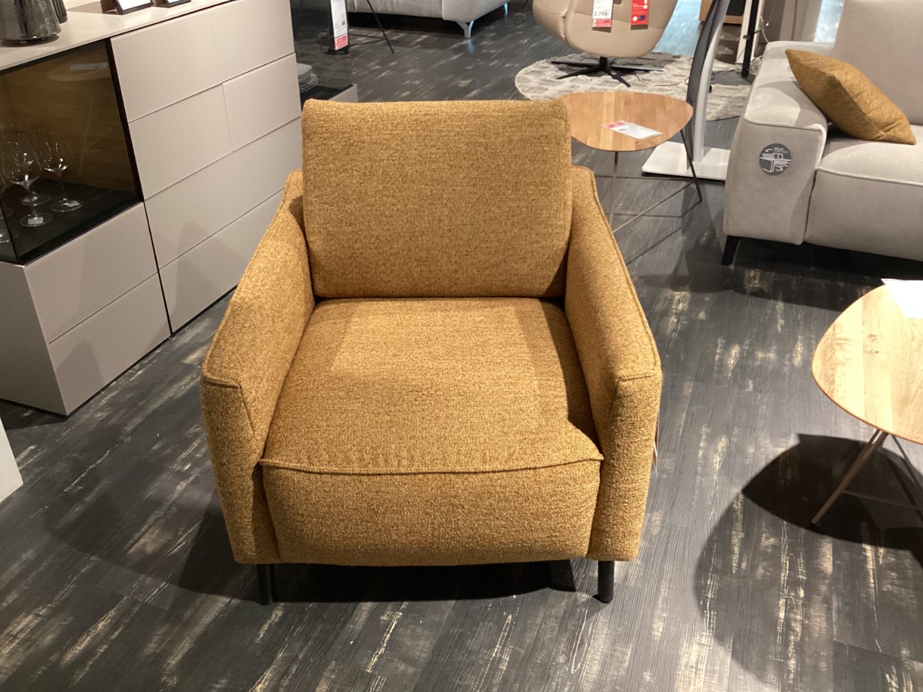 Möbel, Sessel Musterring, 80x84x107, Cognac