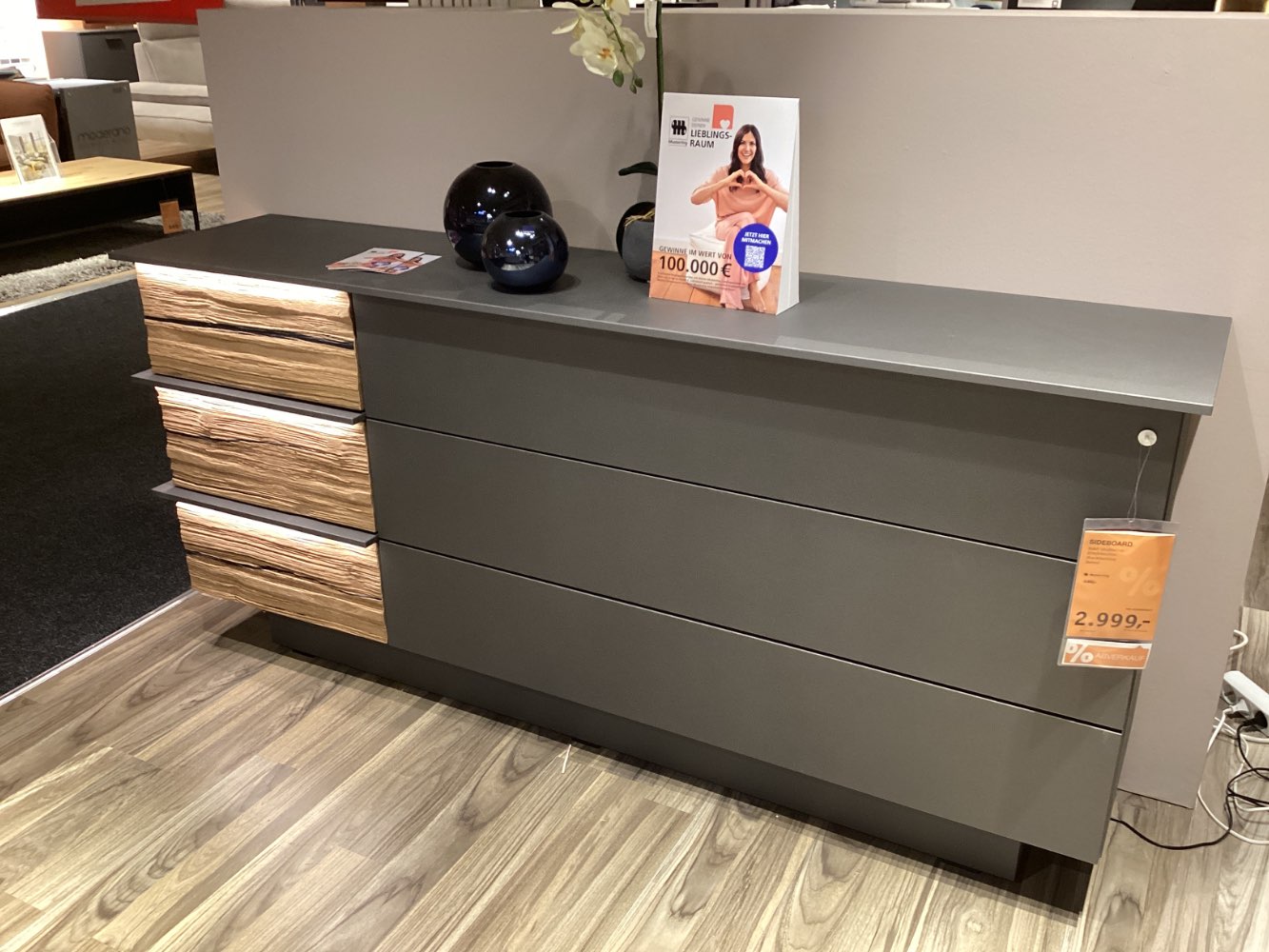 Möbel Sideboard Jana Musterring Grau Holz XXXLutz Hirschaid