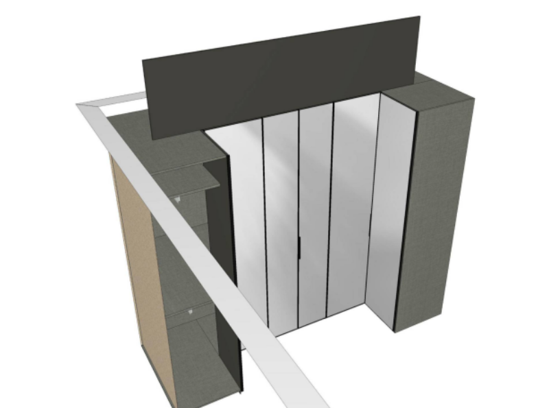 Kleiderschrank U-Form