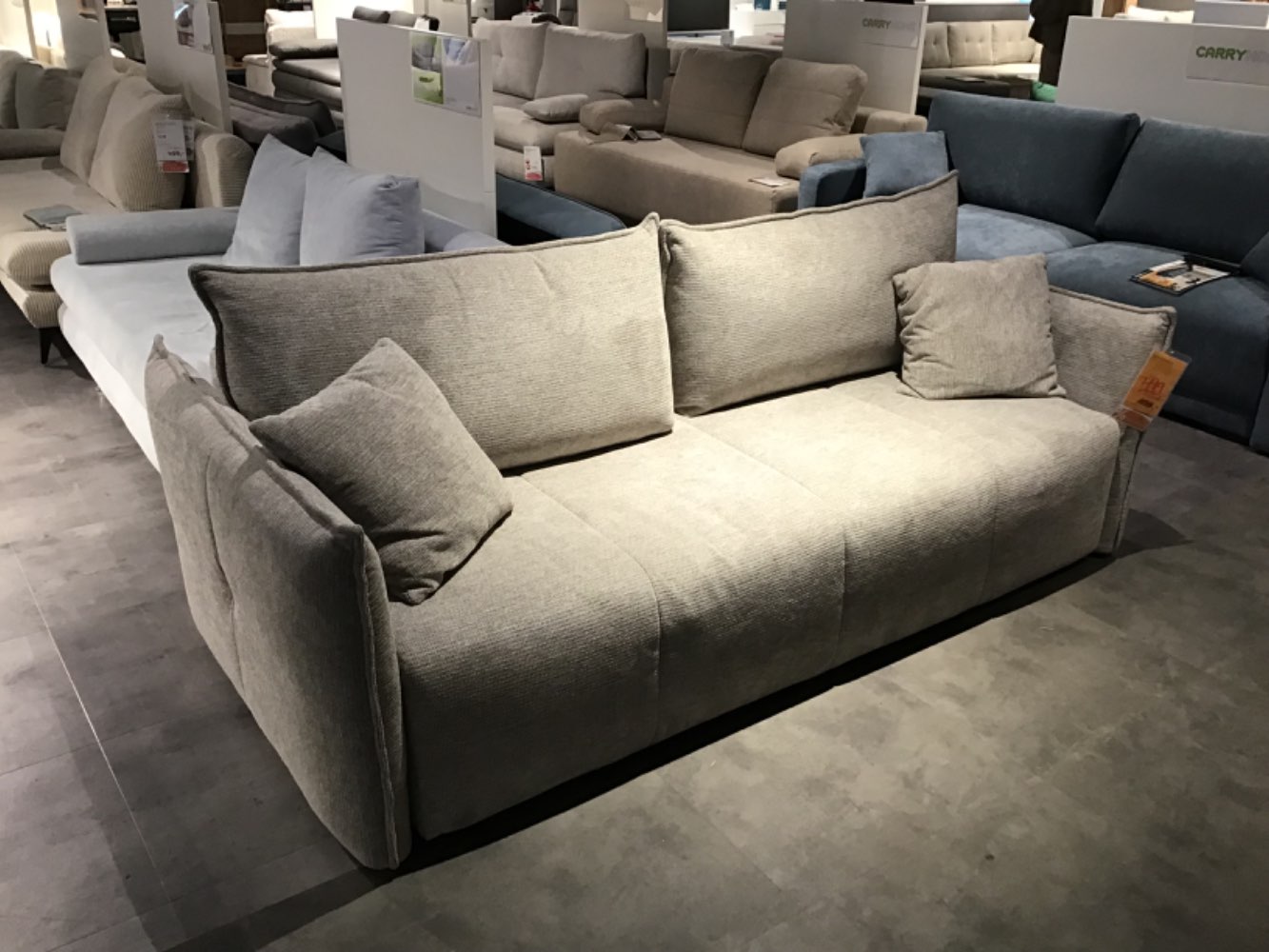 XXXLutz Ausstellungsstück Möbel Schlafsofa Saturn hellgrau