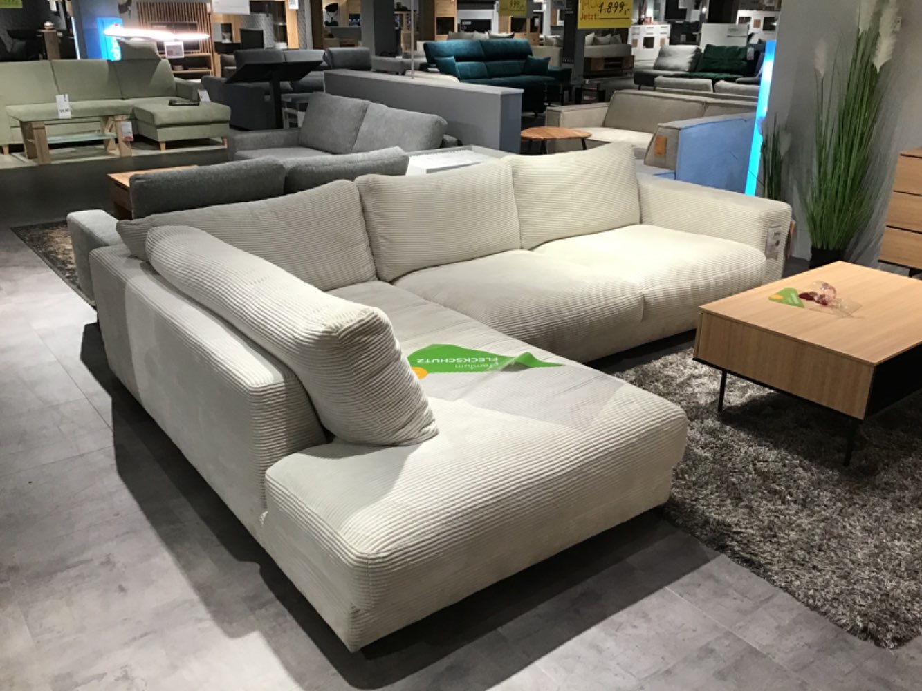 XXXLutz Ausstellungsstück Möbel Ecksofa Sambia Cord beige