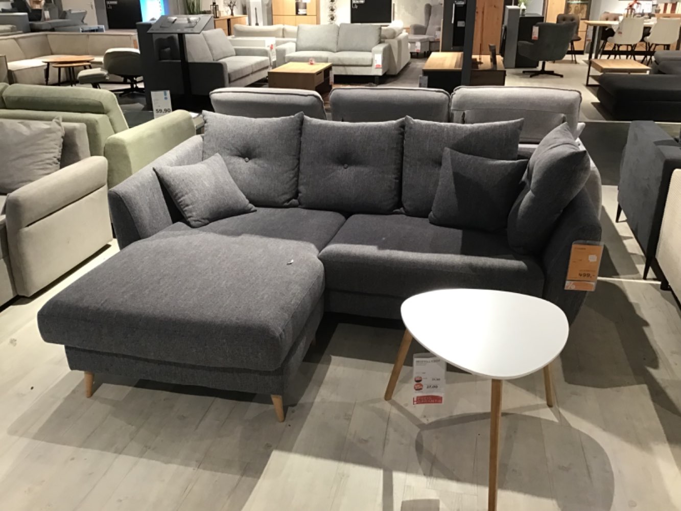 XXXLutz Ausstellungsstück Möbel Ecksofa Flake grau
