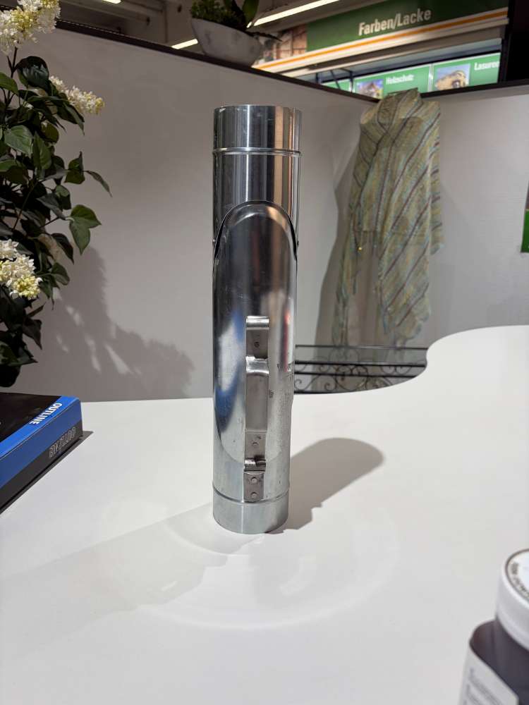 Zink Regenfallrohrklappe DN80