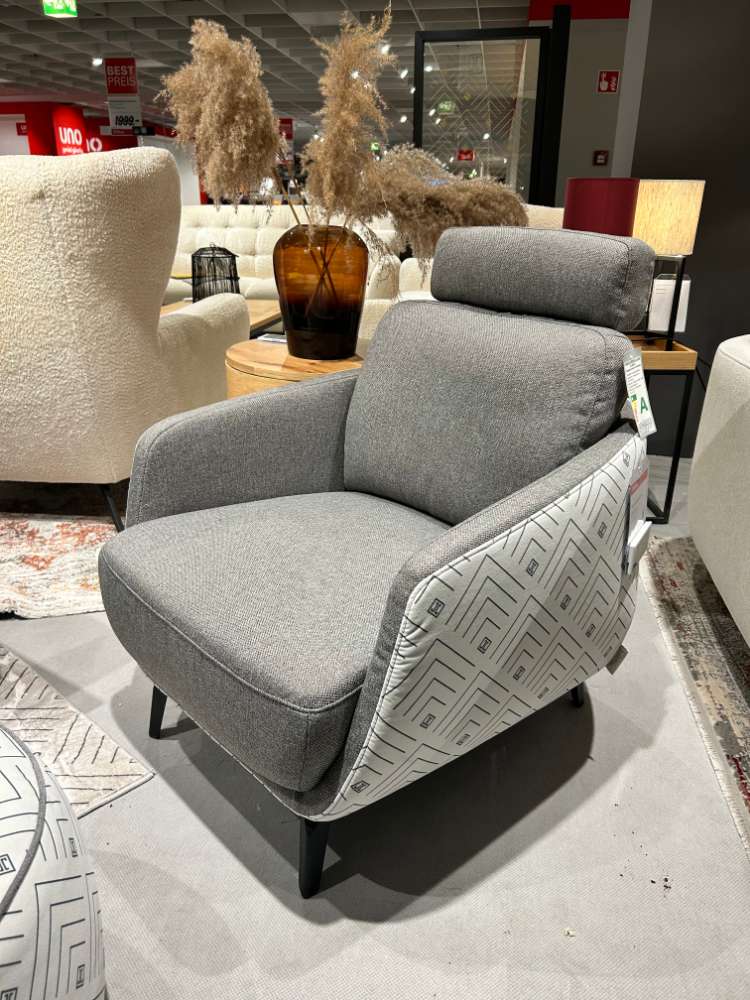 Einzelsessel mit Rückenaufsatz