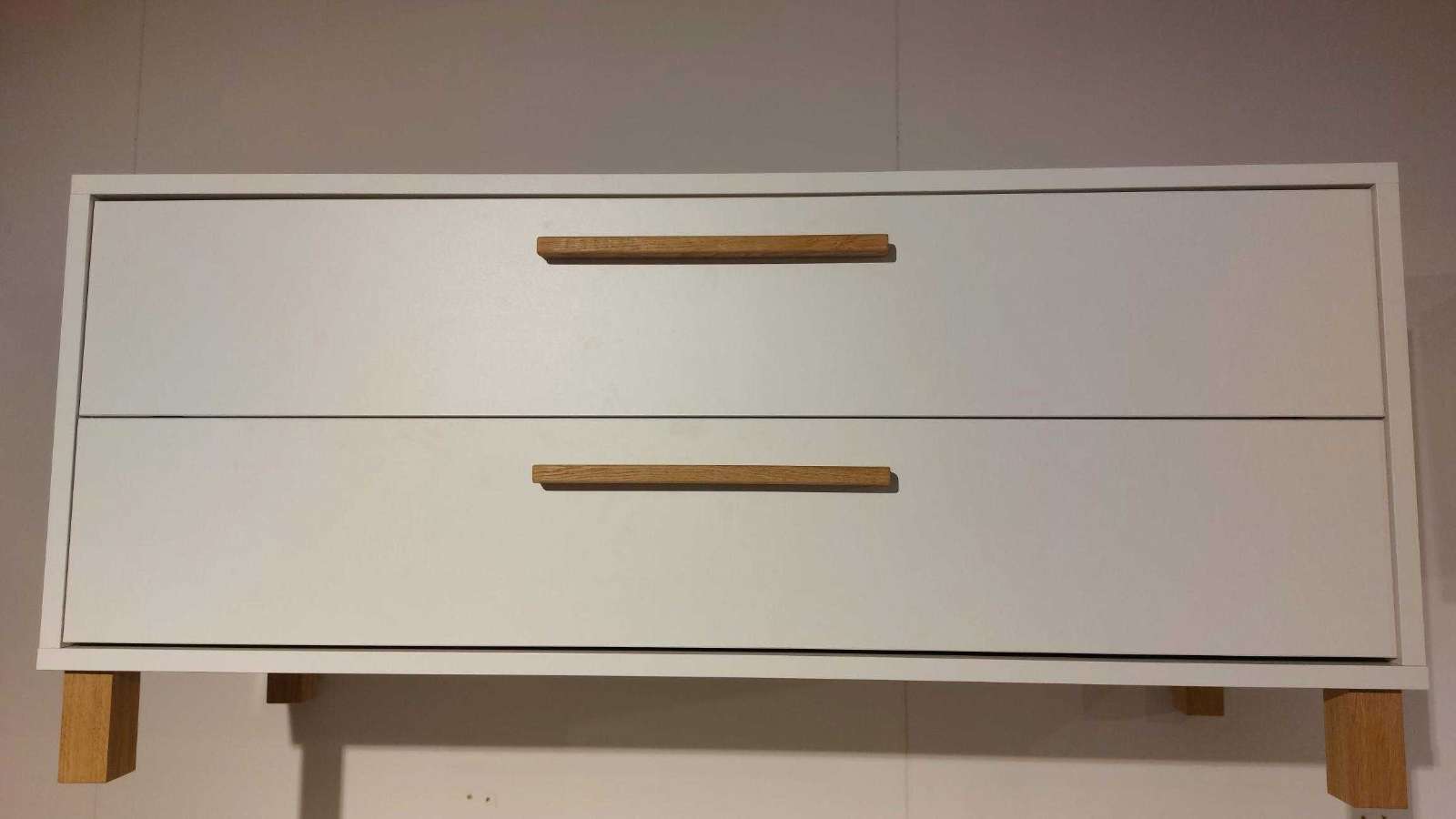 Lowboard, weiß, matt