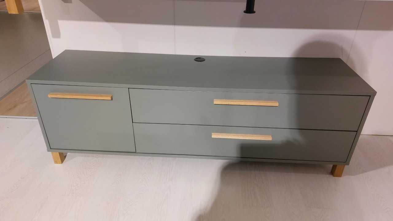 Lowboard, grün, matt