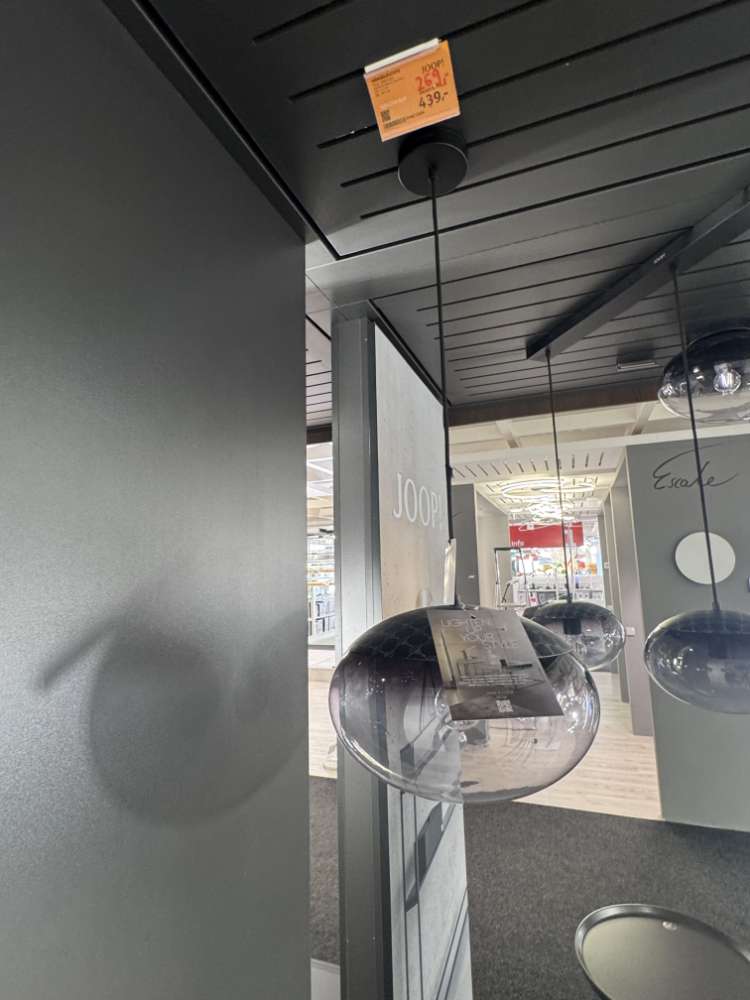 Joop, Hängeleuchte Curve Lights, Rauchglas, XXXLutz Karlsruhe