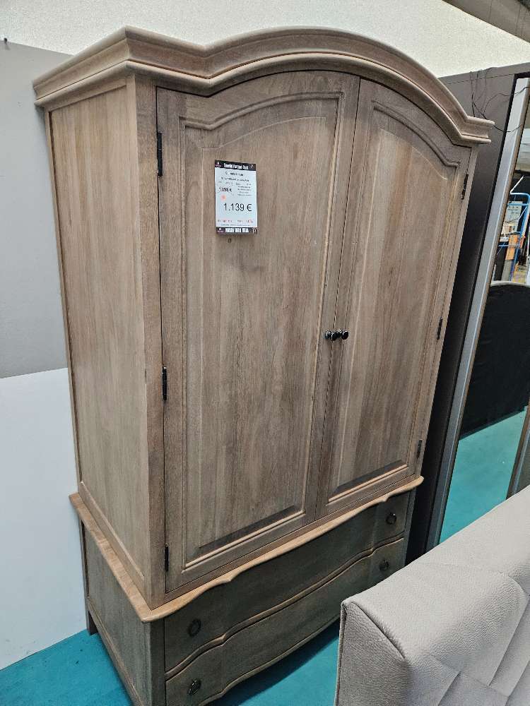 Kleiderschrank Massivholz Mango Braun statt 1898€