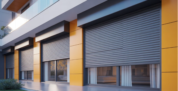 Fenster mit Rolladen