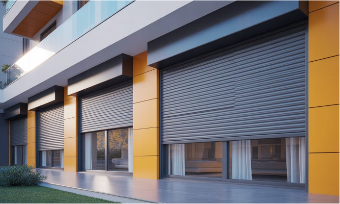 Fenster mit Rolladen