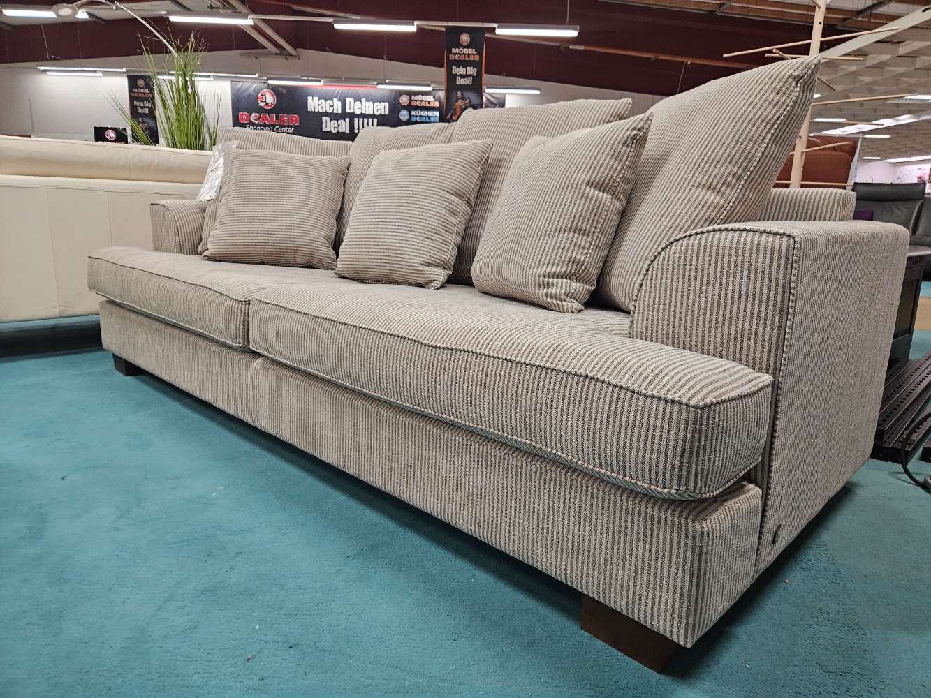 (VE) SOHO Loungesofa Couch Webstoff Sandfarbend statt 1169€