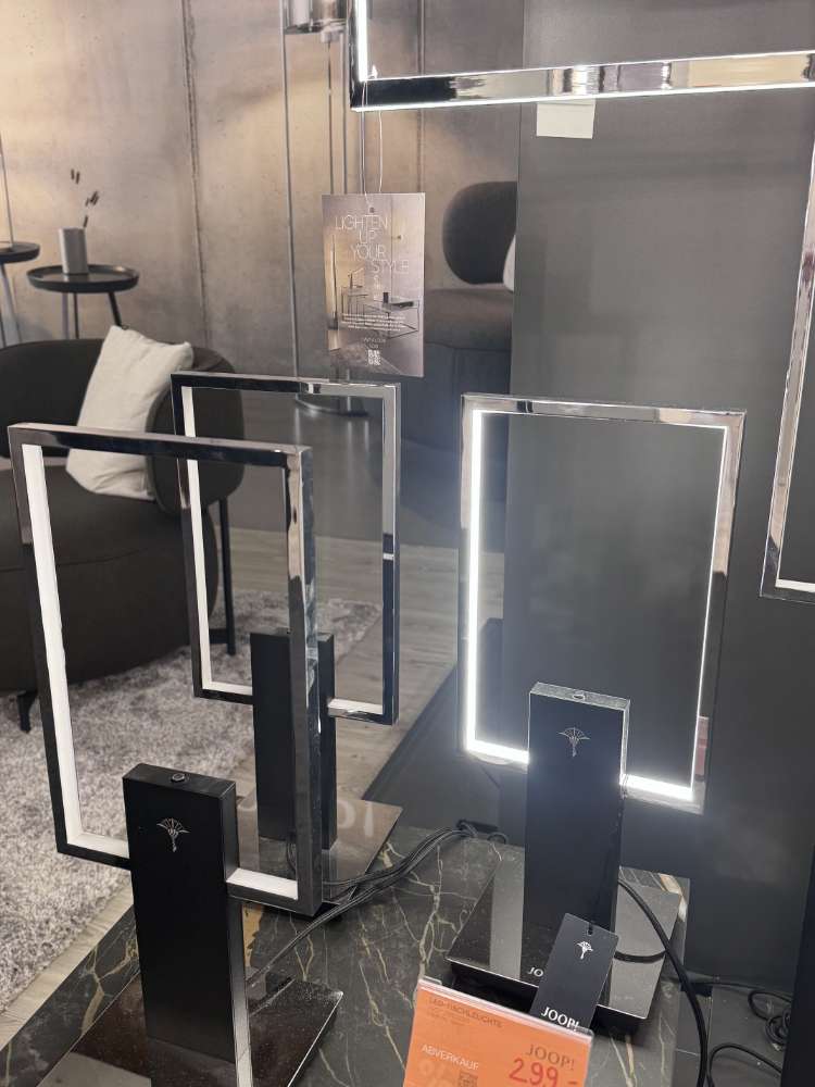 Joop, Tischleuchte Cube Lights, schwarz/chrom, XXXLutz Karlsruhe