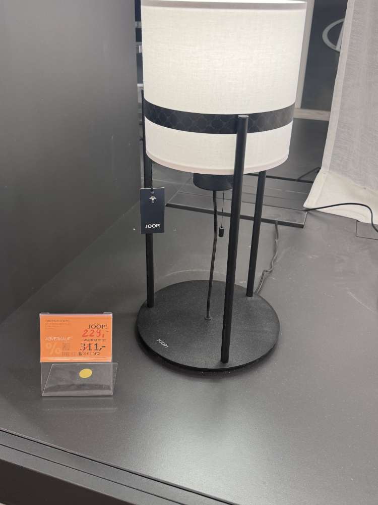 Joop, Tischleuchte Round Lights, weiss Textil, XXXLutz Karlsruhe