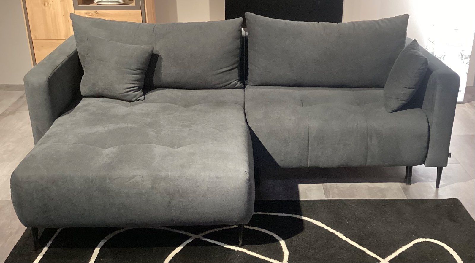 Möbel, Ecksofa, CARRYHOME, 226×155, Dunkelgrau