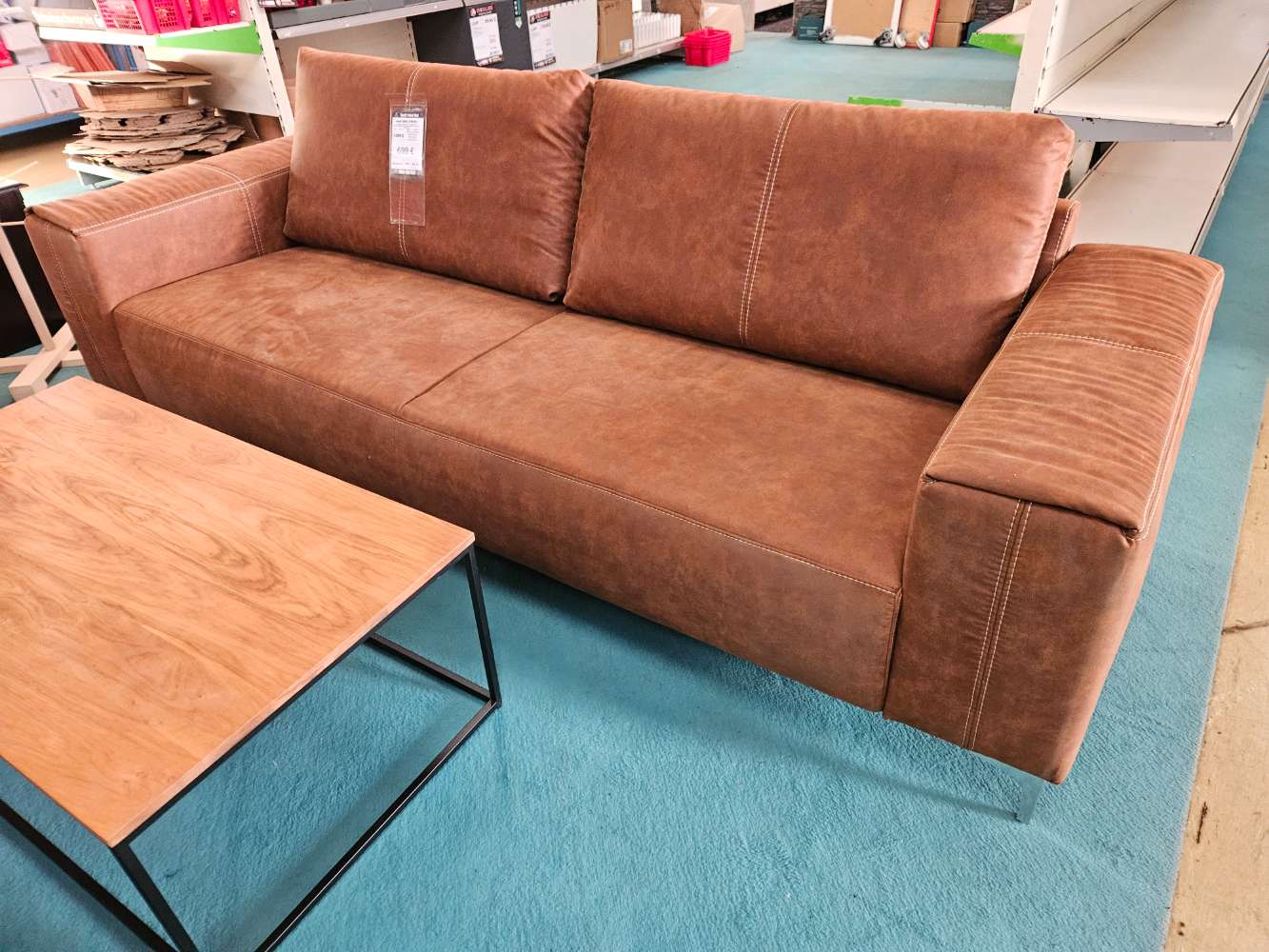 smart Sofa Couch 3 Sitzer Wildlederoptik statt 1299€