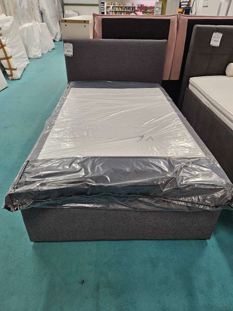 Boxspringbett Webstoff Anthrazit statt 899€