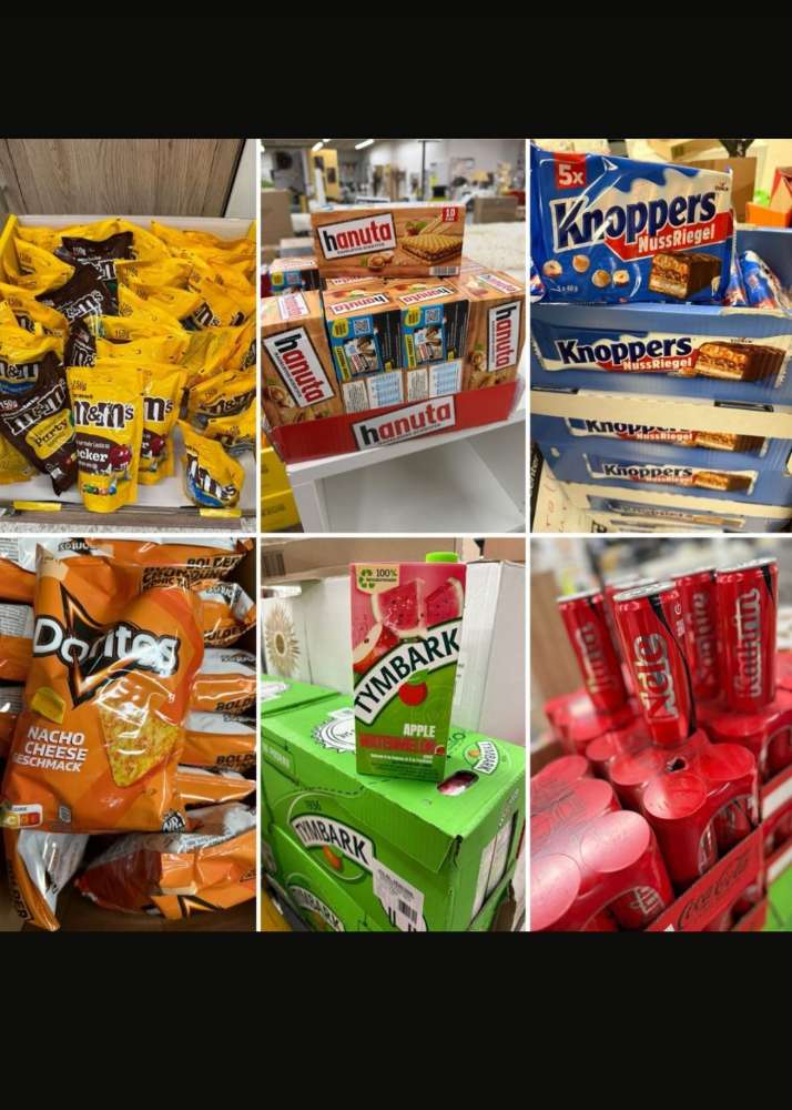 M&M’s / Knoppers / Lays / Cola / Eistee / Milch / Energie  uvm.