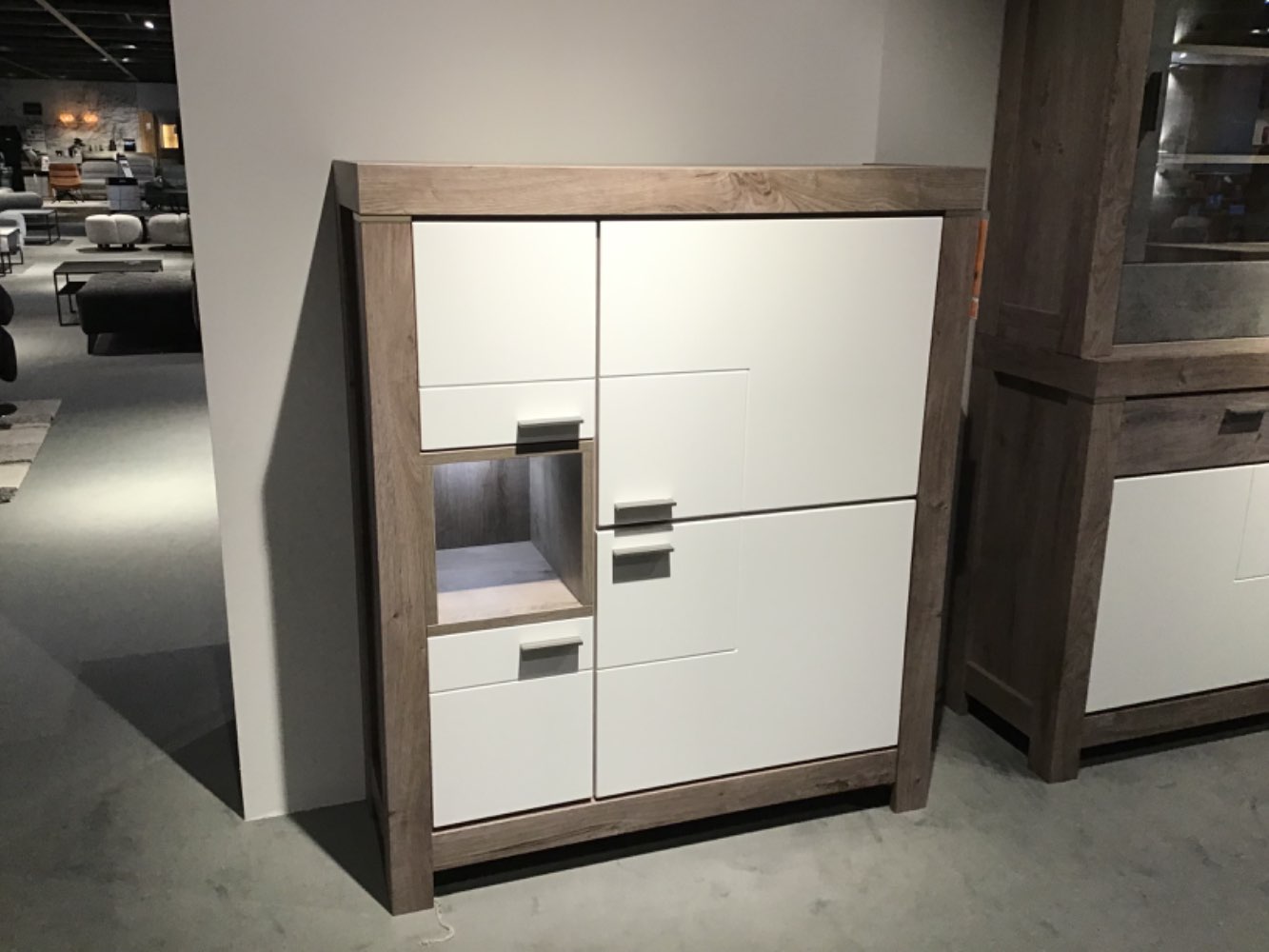 XXXLutz Ausstellungsstück Möbel Highboard Granada Eiche weiß