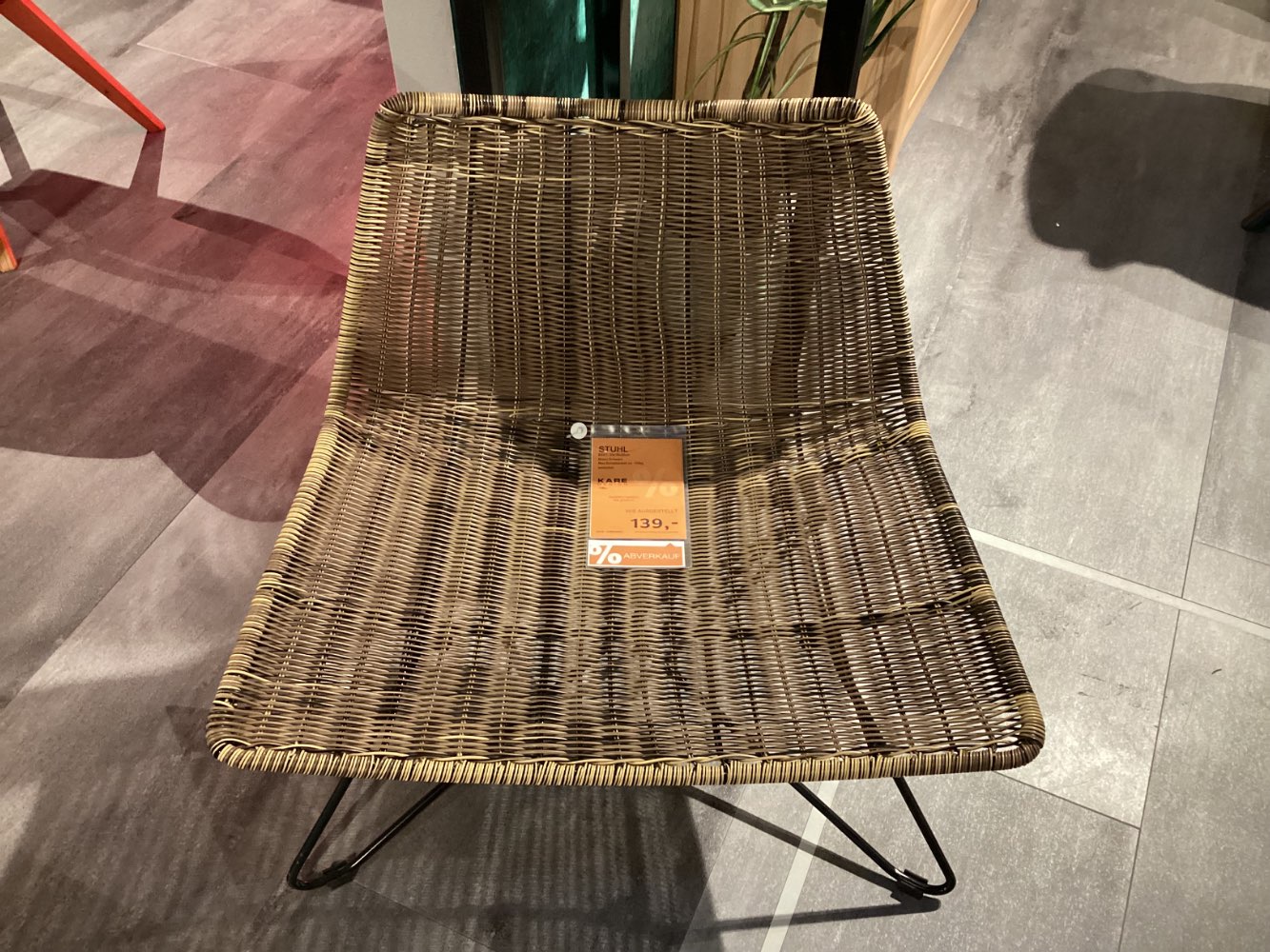 Möbel, Stuhl KARE DESIGN, 53x78x56, Braun/Schwarz