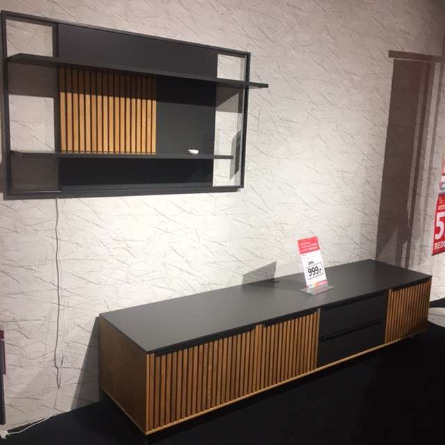Wohnwand, Schrankwand, TV-Lowboard, Wohnzimmermöbel