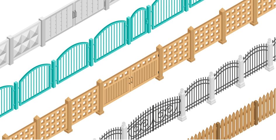 Verschiedene Zaunarten