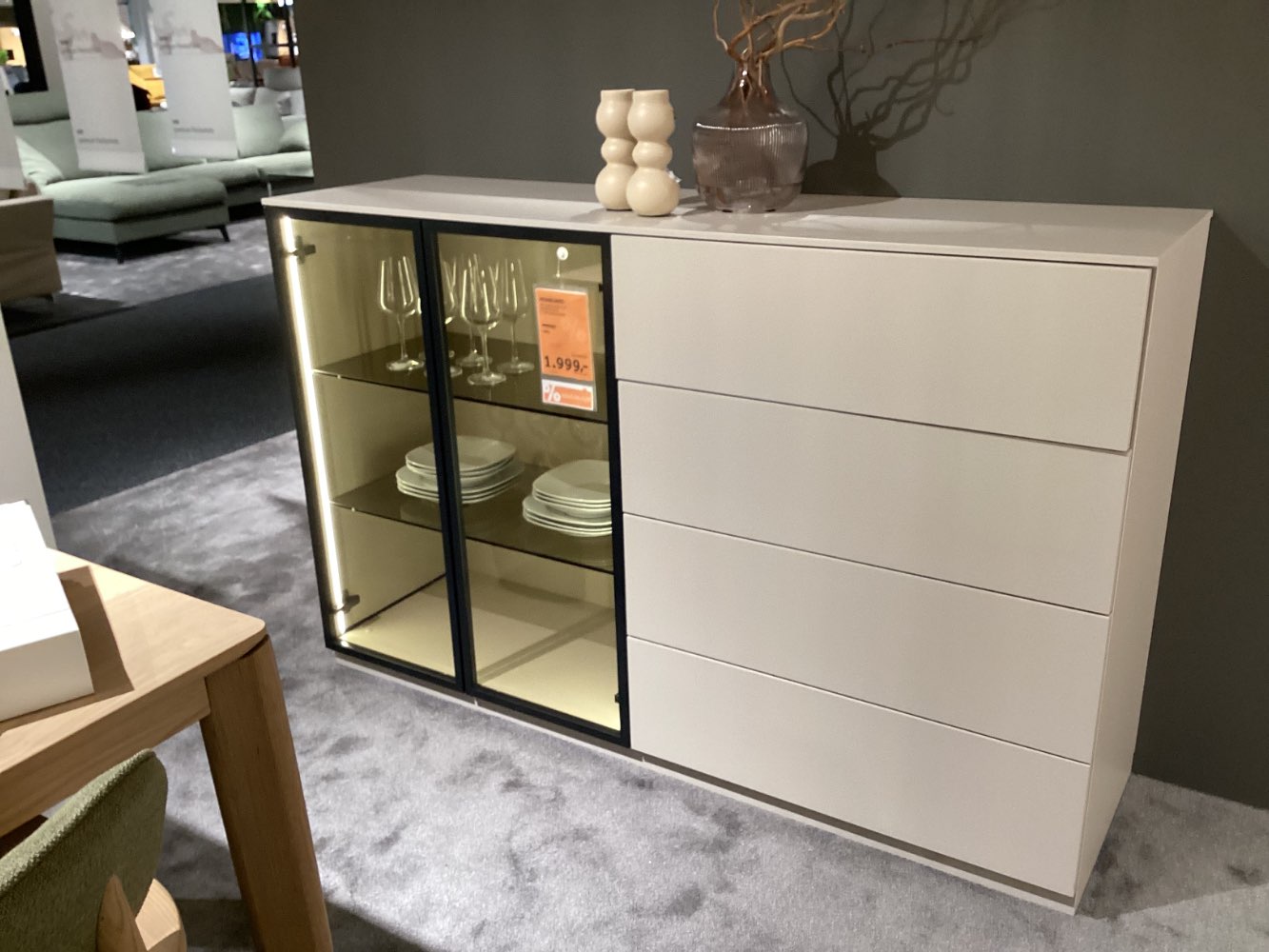 Möbel, ANREI, Highboard, Ruum, Astnuss, 160 x 98x 46,  Astnus