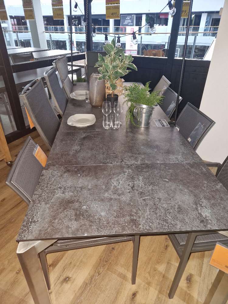 Möbel-Gartentisch-Marmoroptik schwarz-XXXLutz