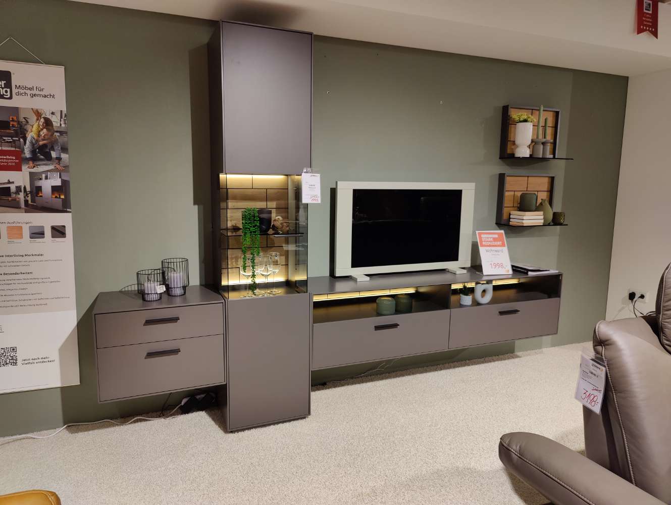 Wohnwand – INTERLIVING 2030 – Anbauwand