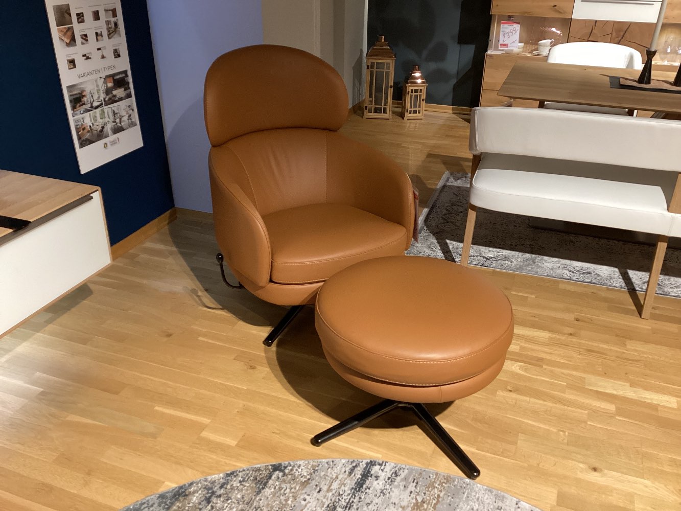 Sessel-Set „I909“, Italienische Edelmarke Creation, Schaukelfkt