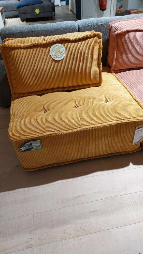 Sofaelement, Cord, gelb