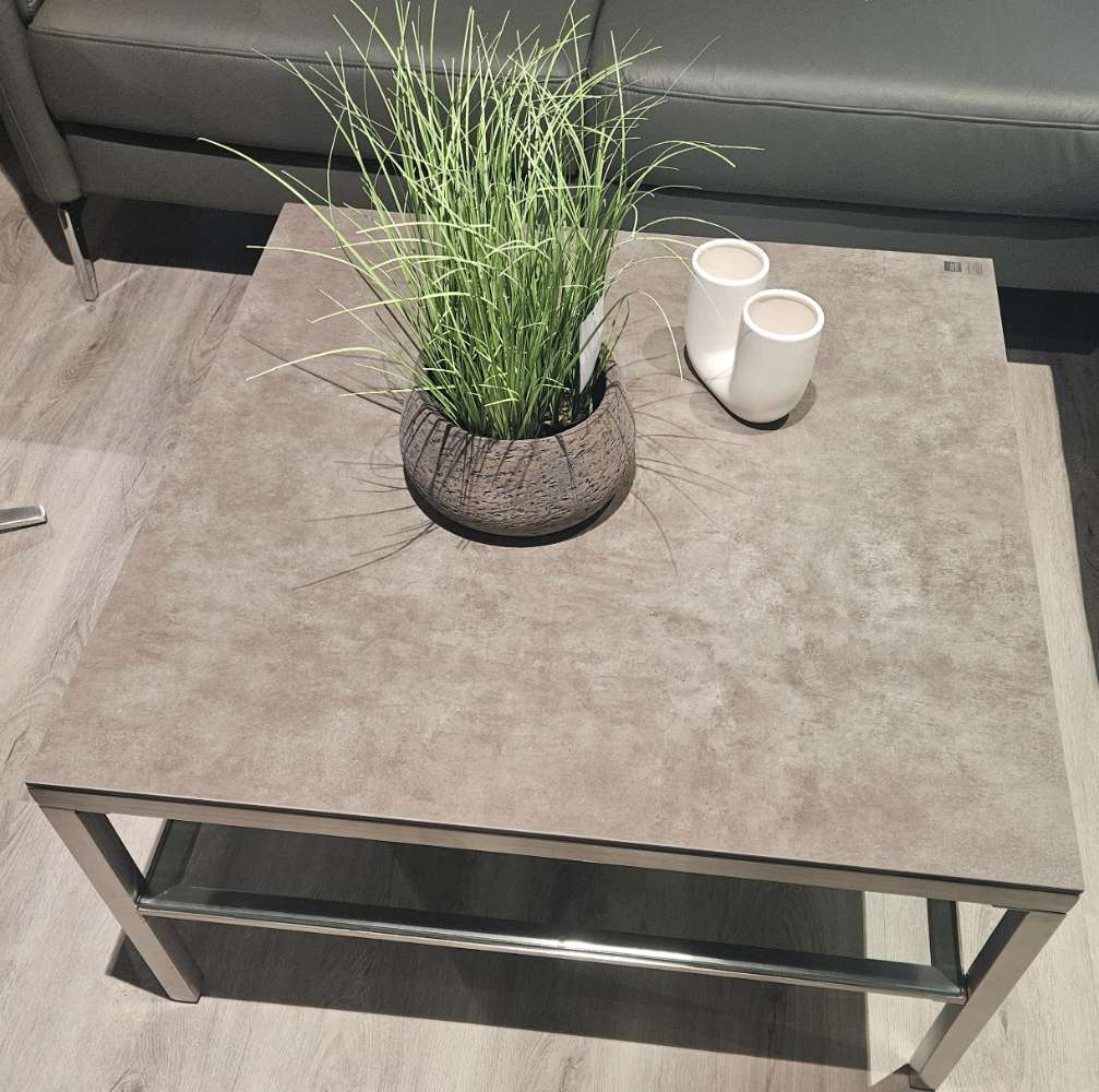 Couchtisch Keramik Zementgrau