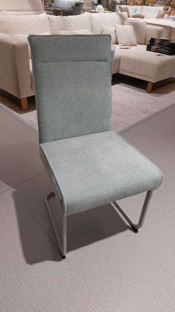 Polsterstuhl, webstoff, salbei