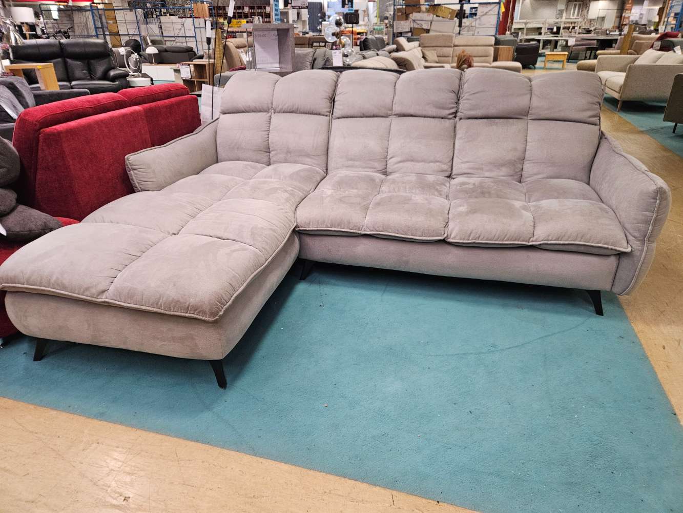 bobb Ecksofa Couch Key West Mikrofaser Grau statt 2254€