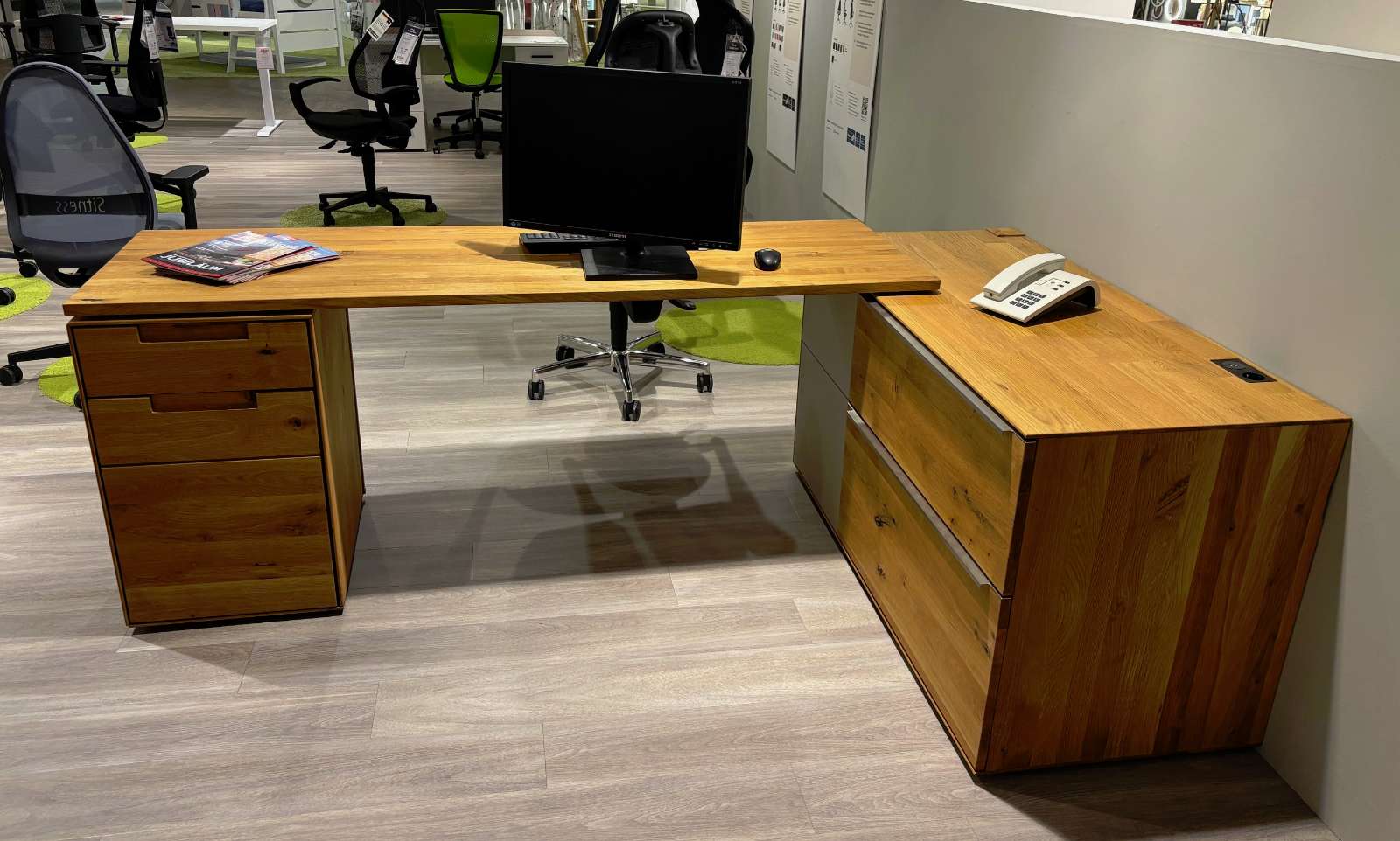 Schreibtisch Asteiche Massiv⚡️Sparpreis⚡️