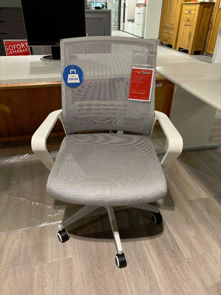 Bürostuhl Mesh hellgrau ⚡️Sparpreis⚡️