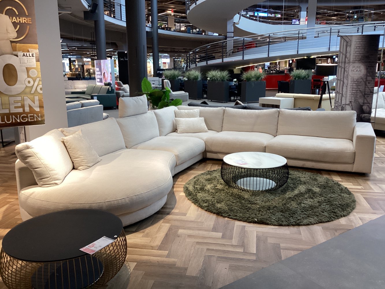 Möbel, Wohnlandschaft, Pure Home, Schenkel ca. 425x365cm