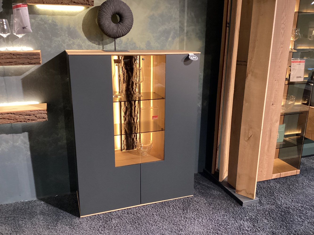 Hihboard „Runa“, Orig. Hartmann, Kerneiche massiv, Metall