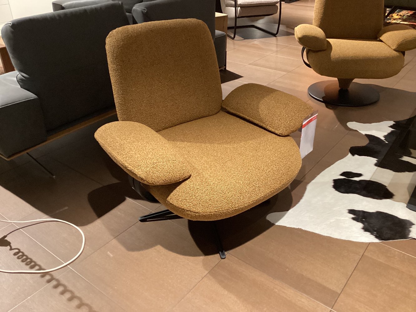 Sessel „Crespa“, Orig. Koinor,  mit Armteil , drehbar