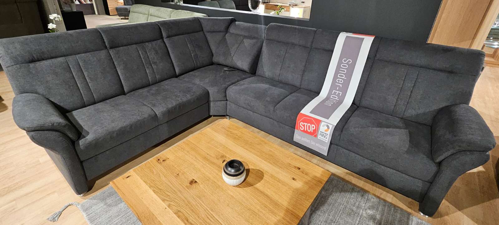 Garnitur mit Bettkasten und Querschläfer inkl. Sessel