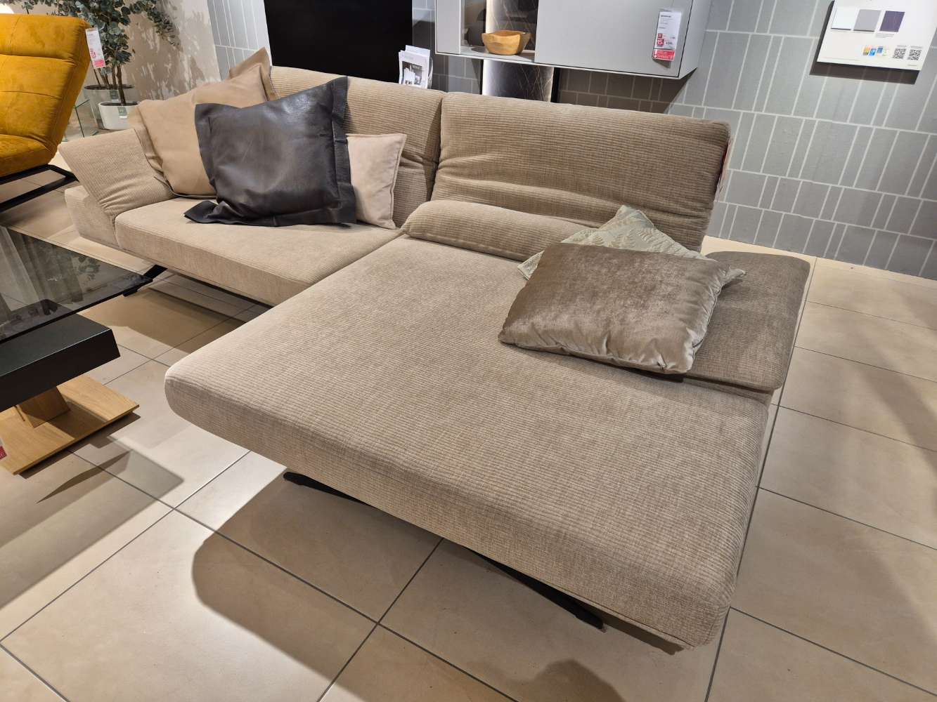 KOINOR Ecksofa Braun, Beige, Schwarz XXXLutz Fellbach