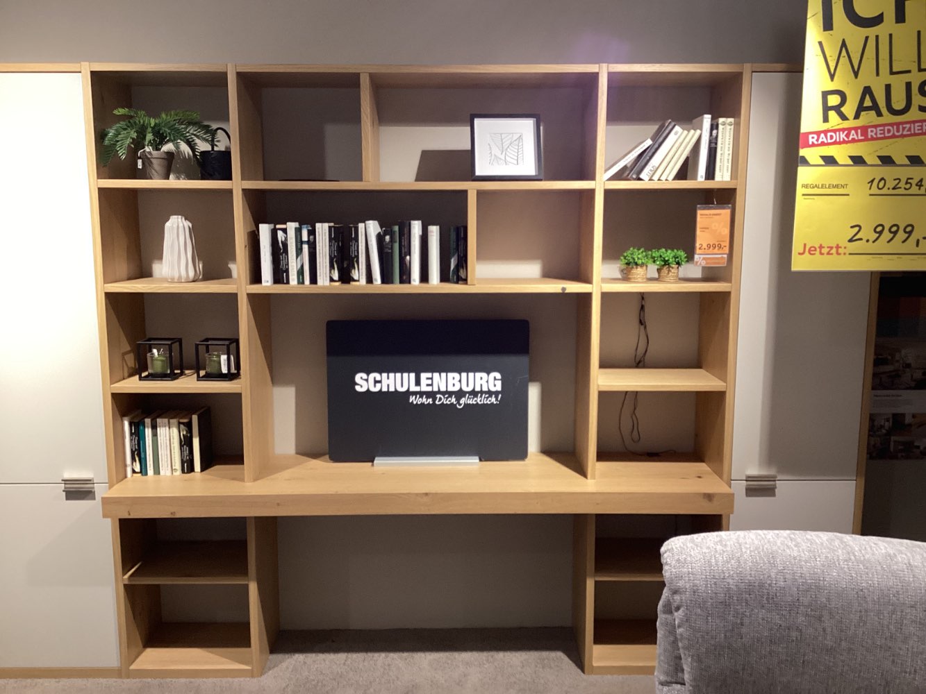 Möbel Invivus Regalelement Interno 318x219x49cm Asteiche XXXLutz