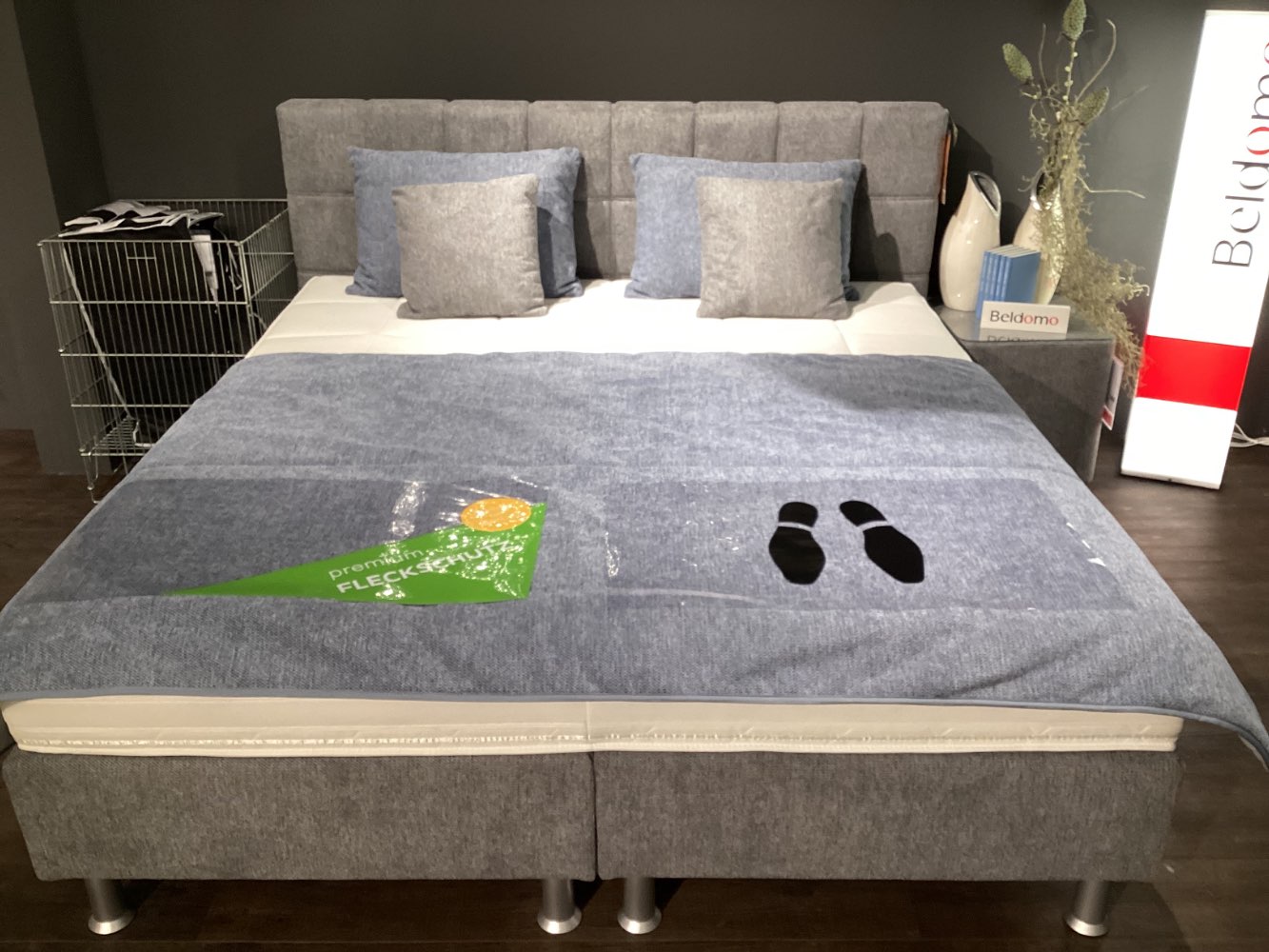 Möbel Beldomo Boxspringbett Pisa 180x200cm Grau XXXLutz