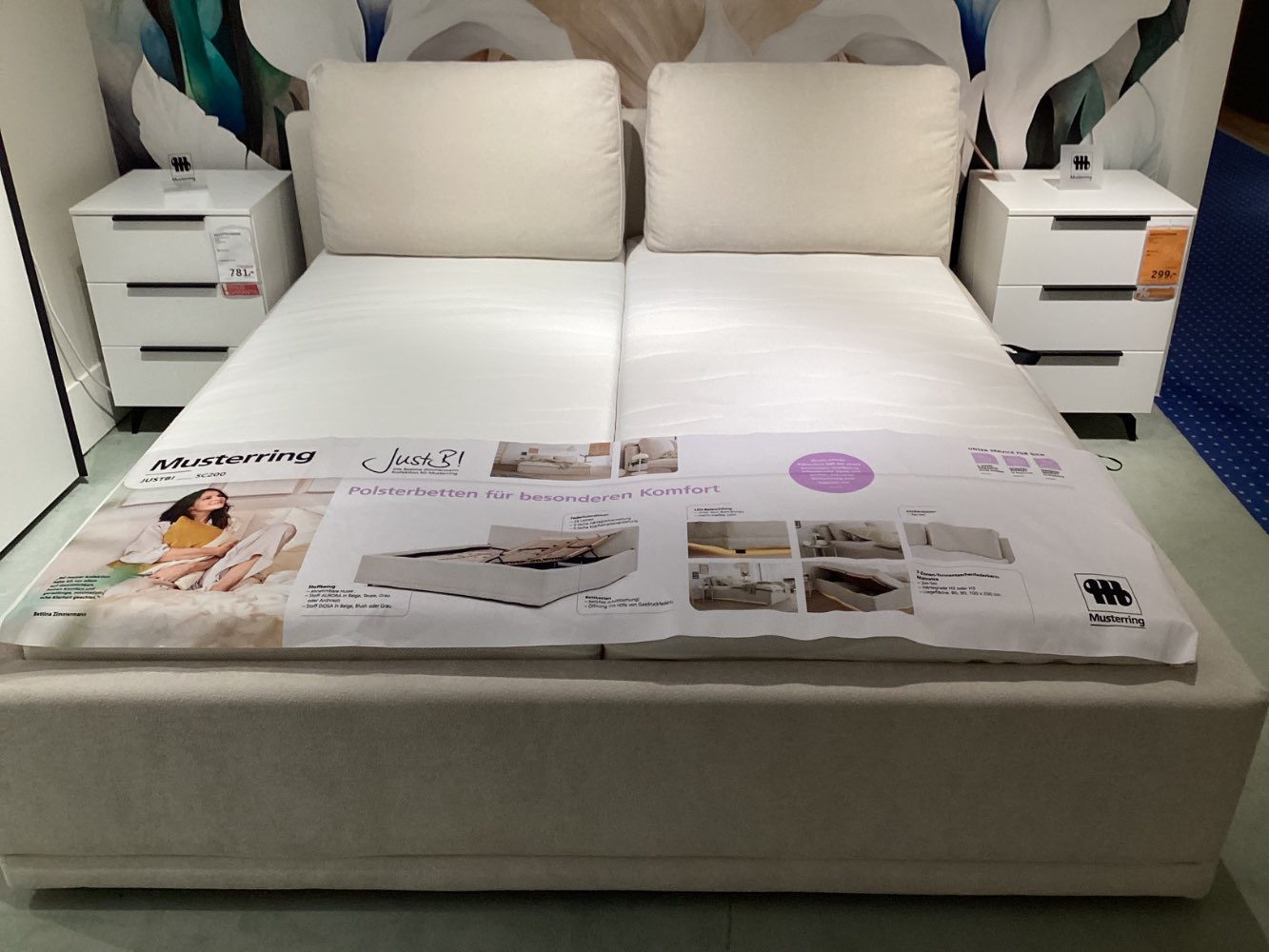 Möbel Musterring Polsterbett Justcb! SC200 180×200 Beige XXXLutz