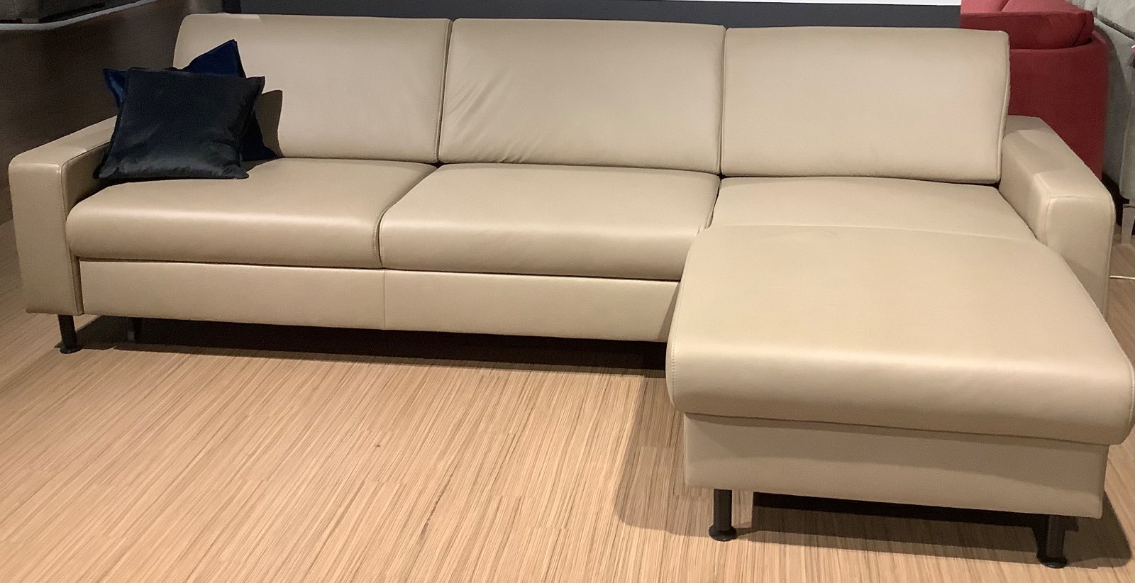 Rundecke/Lederbezug desert