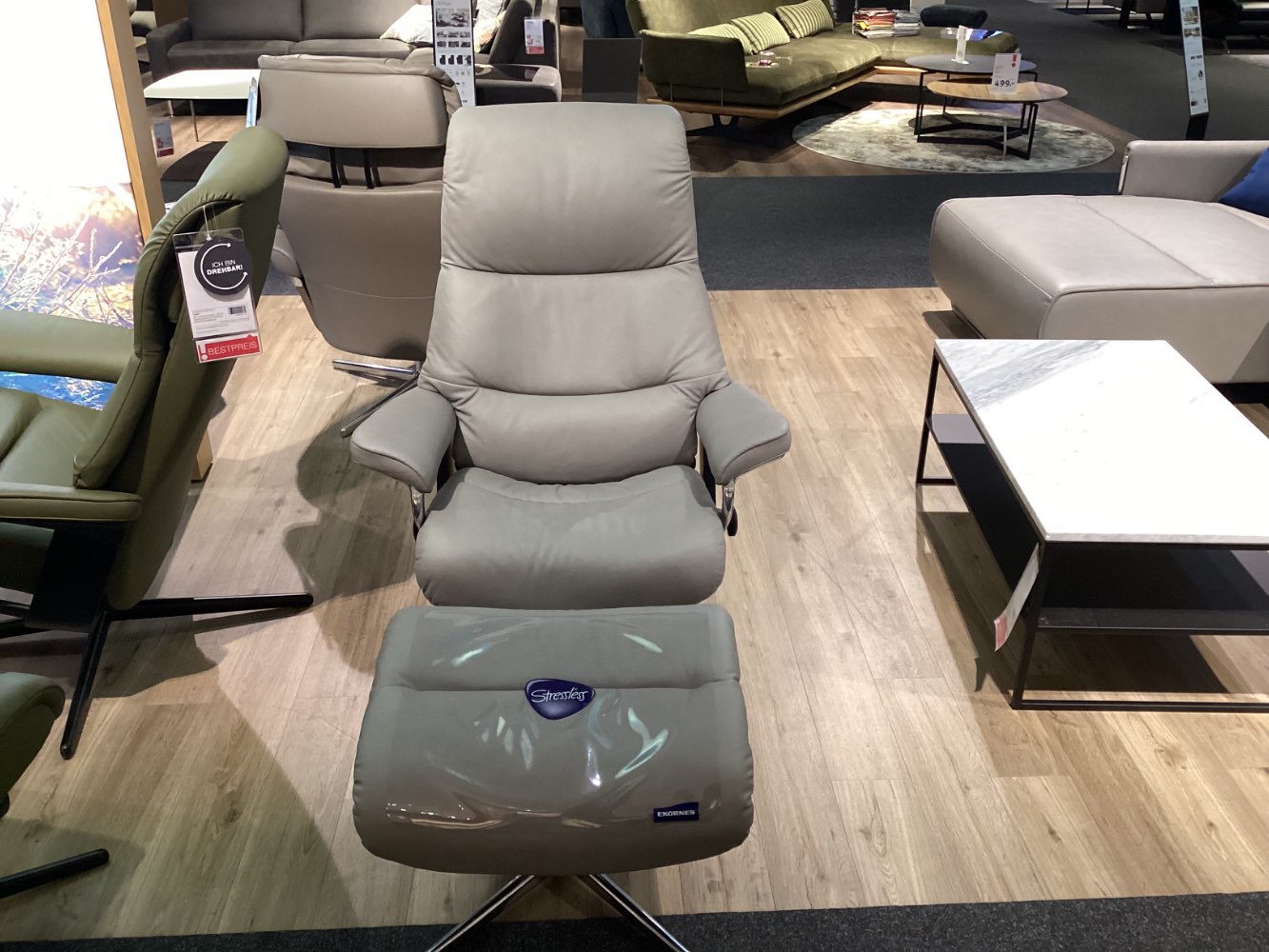 Möbel Stressless Relaxsesselset View 82x109x81cm Silver XXXLutz