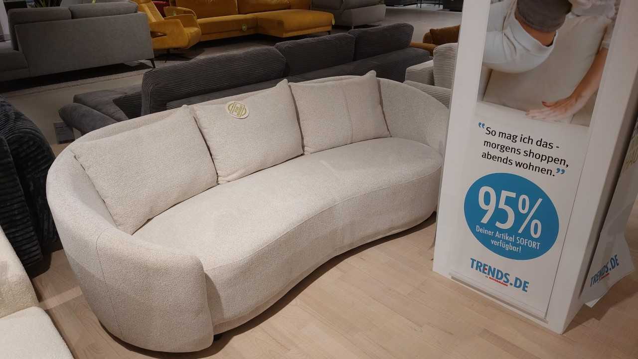 Sofa, 3-Sitzer, beige