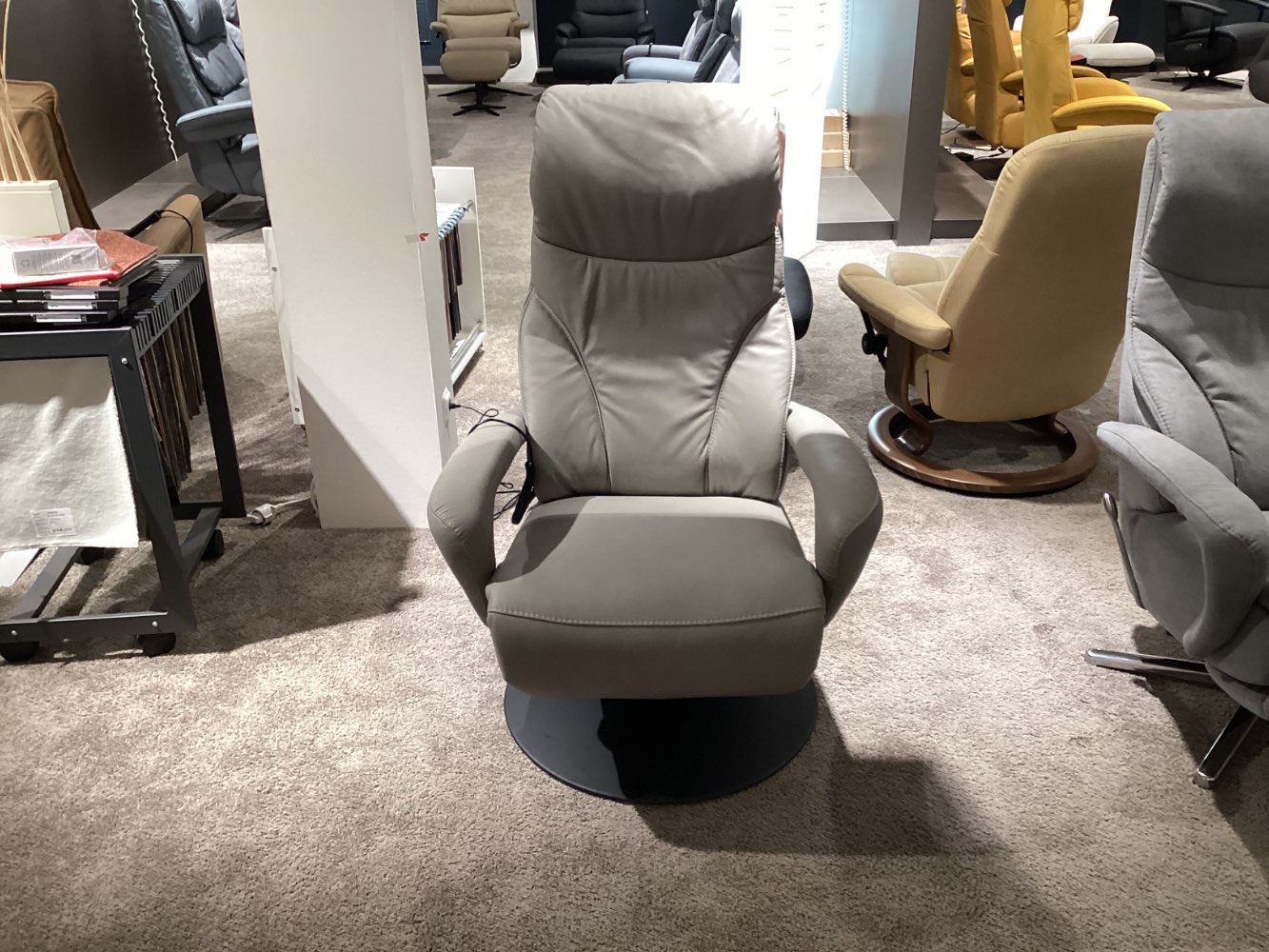 Möbel Hukla Relaxsessel Lenno Echtleder Grau XXXLutz