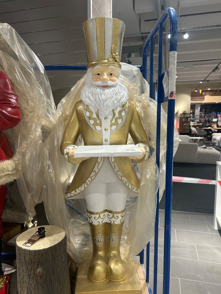 Weihnachtsmann m. Tablett