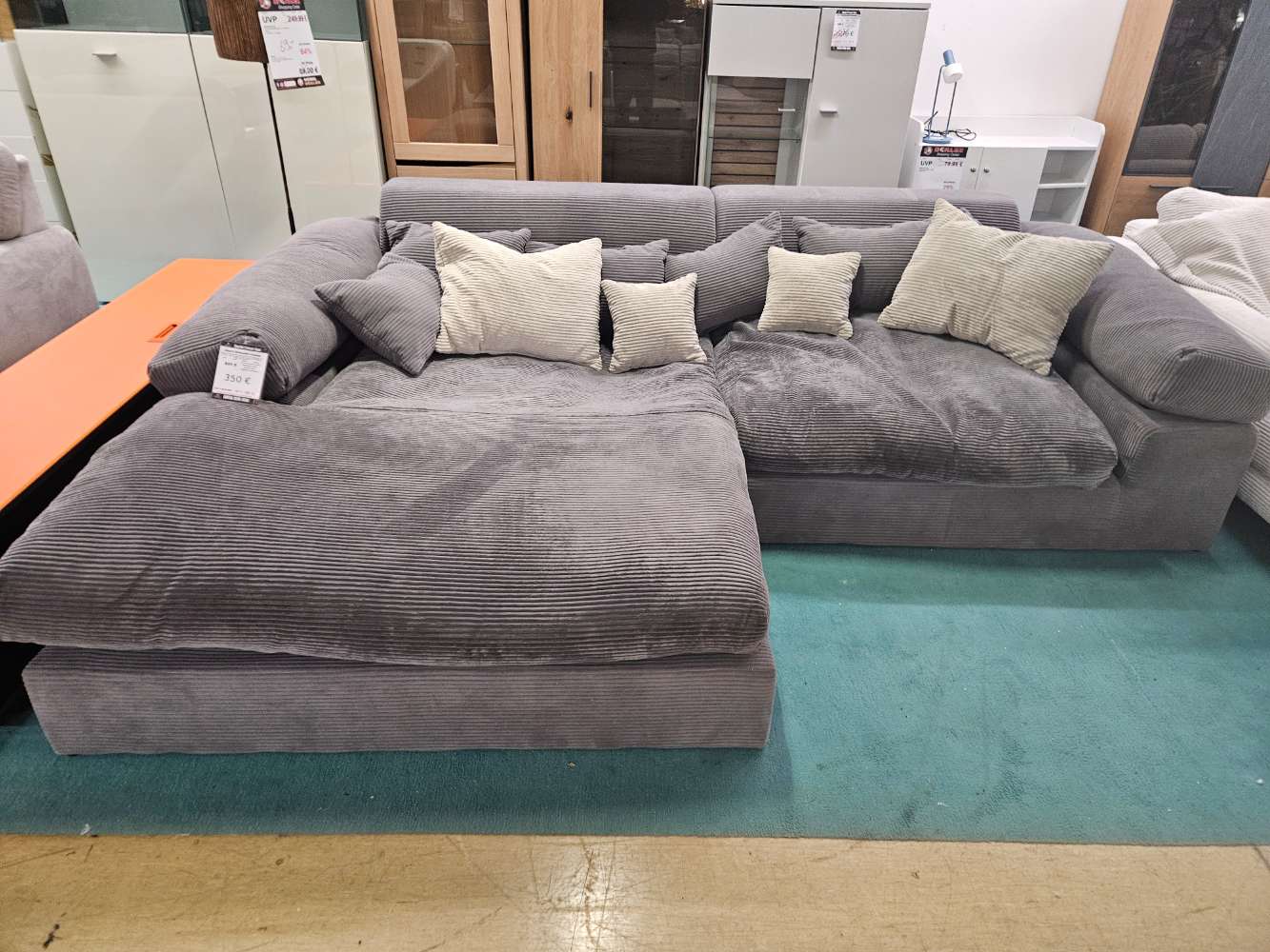 smart Ecksofa Couch Lianea grau (Bastlerstück) statt 831€