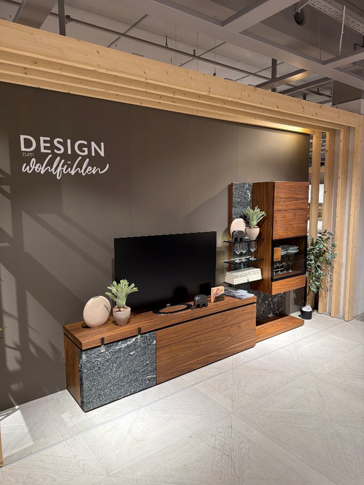 Möbel, Wohnwand V-Rock, Voglauer, Nussbaum, 288cm, XXXLutz